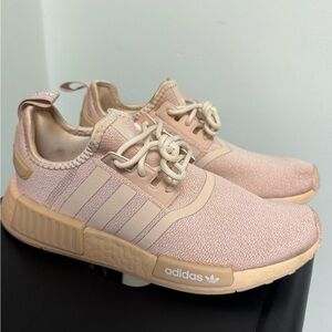 Adidas NMD R1 Womens Running Shoes (Beige)